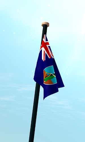 Montserrat Flag 3D Wallpaper Screenshot 2