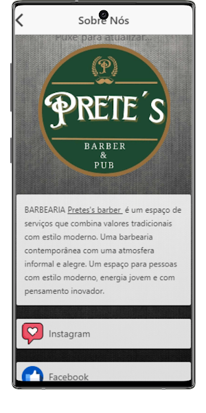 Prete's barber e club Screenshot 1