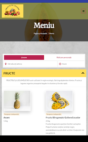 Fructe legume proaspete Screenshot 2