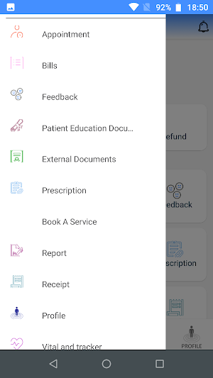 VRH Patient Portal Screenshot 3