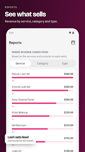 iBeauty: Salon Finance Screenshot 1