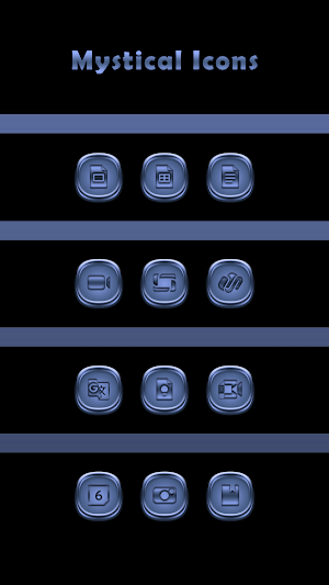 Mystical Blue Icons Screenshot 1