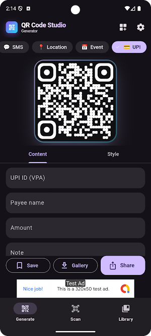 QR Code Studio Screenshot 0