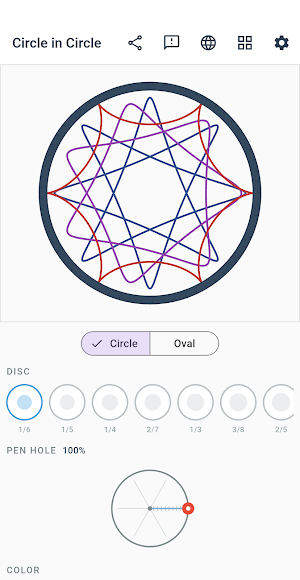 SpiroCanvas Spirograph Mandala Screenshot 2