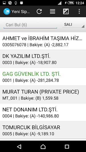 ETA Websis Mobil Screenshot 2