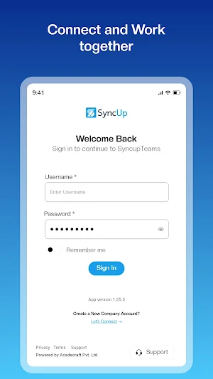Syncup Teams Screenshot 0
