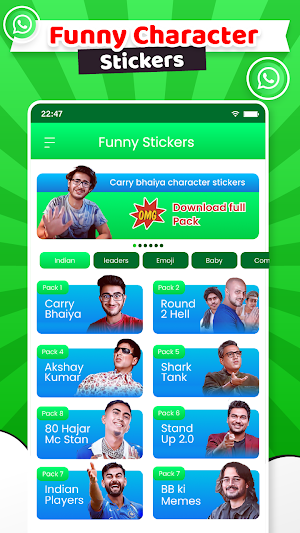 Funny Hindi Memes & WA Sticker Screenshot 0