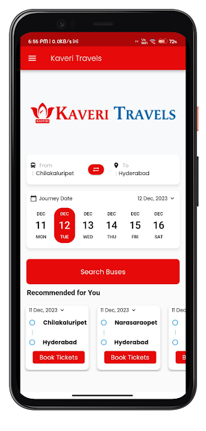Kaveri Travels Screenshot 1