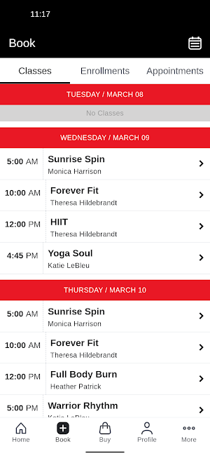 Harrison Fitness Screenshot 1