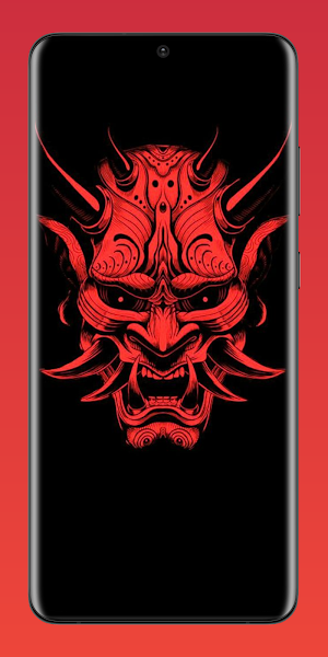 ONI Mask Wallpaper 4K Screenshot 3