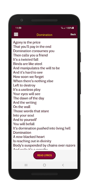 Pantera Lyrics & Wallpapers Screenshot 3
