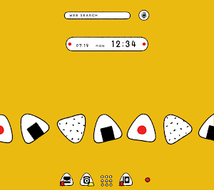 Cute Wallpaper Plump Rice Balls Theme Screenshot 0