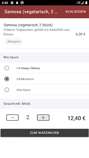 Singhs Indisches Restaurant Screenshot 3
