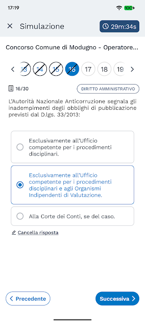 Quiz Comune Modugno-Operatore Screenshot 2
