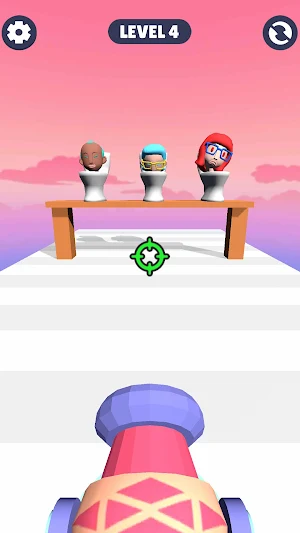 Shooting  Cannon Toilet Man Screenshot 2