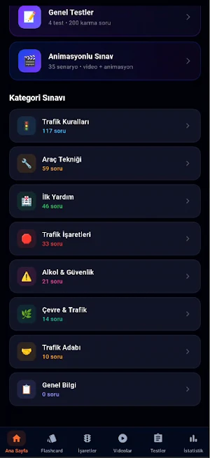 Ehliyet Sınavı Hazırlık 2026 Screenshot 1