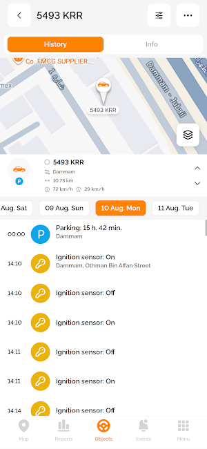 Trackin mobile Screenshot 3