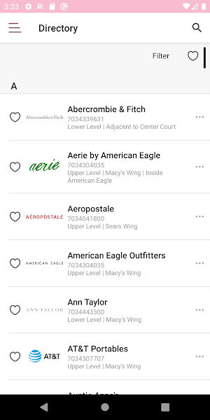 Dulles Town Center MyPerks Screenshot 2