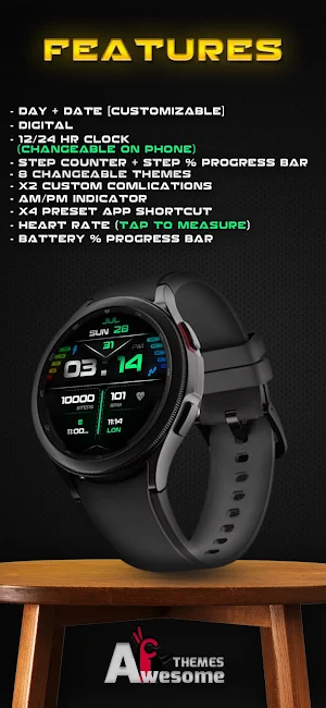 Sporto - Digital Watch Face Screenshot 3