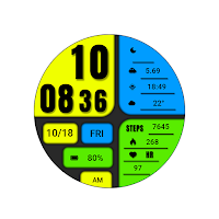 Big color blocks For Wear OS