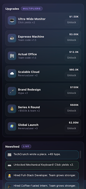 Startup Simulator : Inc. Screenshot 2