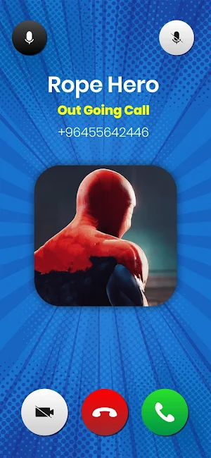 Rope Hero: Call Chat Superhero Screenshot 0