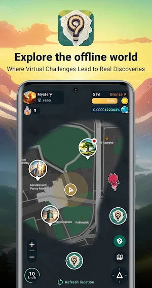 MysteryHike: Reveal World Maps Screenshot 0