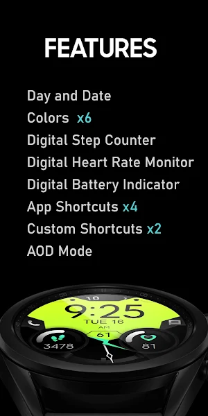 Dream 98 - Sport Watch Face Screenshot 1