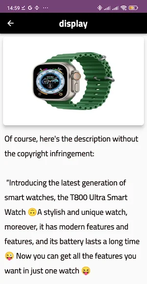 t800 ultra smart watch Screenshot 0