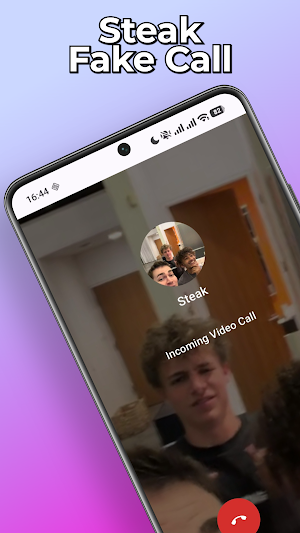 Steak Fake Call & Chat Screenshot 0