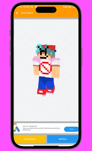 Friday N Funkin Skin for MCPE Screenshot 2