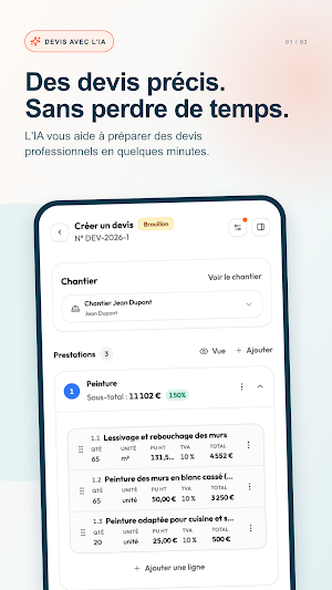 Envoo : Gérez vos chantiers Screenshot 0