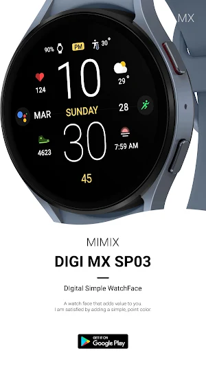 MIMIX Digital Sp03 Watchface Screenshot 2