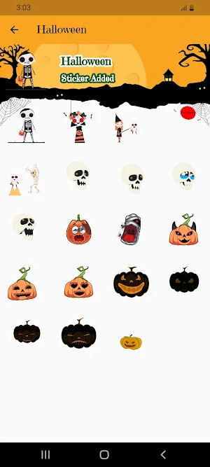 Halloween Stickers WhatsApps Screenshot 3