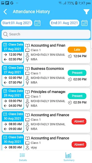 Student App Screenshot 3