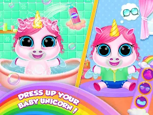 Baby Unicorn Care Pet Pony Screenshot 2