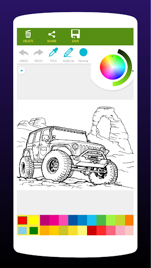 SUV Car Coloring Book Screenshot 1