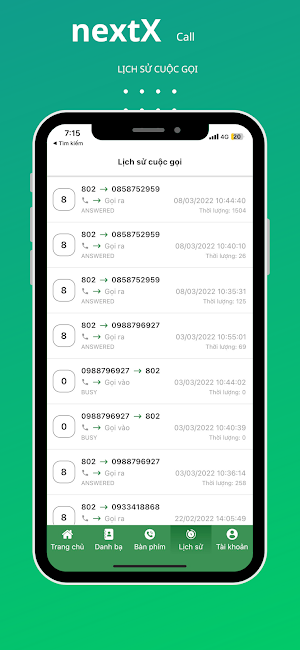 NextX Call Screenshot 1