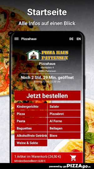 Pizzahaus Pattensen Screenshot 1