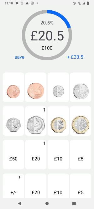 Cash Counter USD Goal Saving Screenshot 2