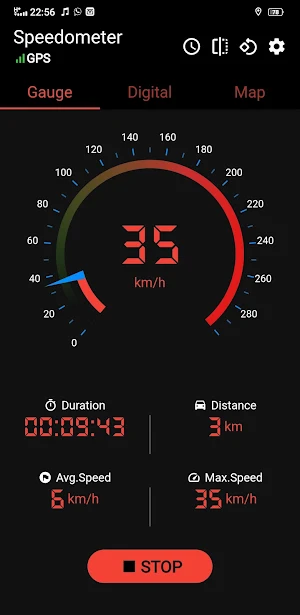 GPS Speedometer - HUD Odometer Screenshot 0