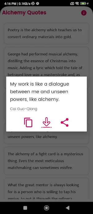 Alchemy Quotes and Sayings Screenshot 3