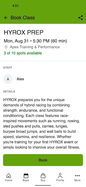 Apex Training & Performance Screenshot 2