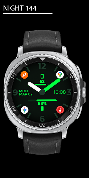 Night 144 - Analog Watch Face Screenshot 0