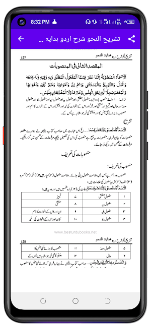 Tashrih Ul Nahwa تشریح النحو Screenshot 1