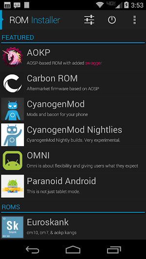 ROM Installer Screenshot 0