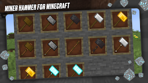 Miner Hammer Mod for Minecraft Screenshot 0