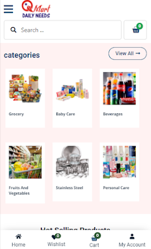 Qmartdailyneeds - Online Grocery Shopping Screenshot 1