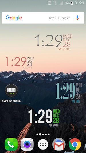 HUDclock Screenshot 2