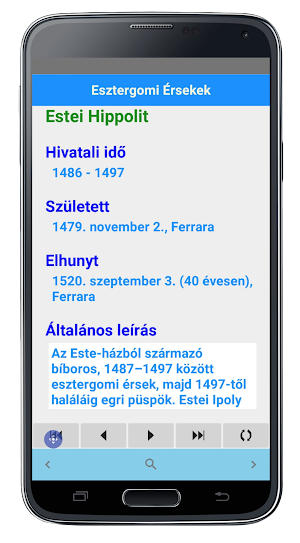 Esztergomi Érsekek Screenshot 2